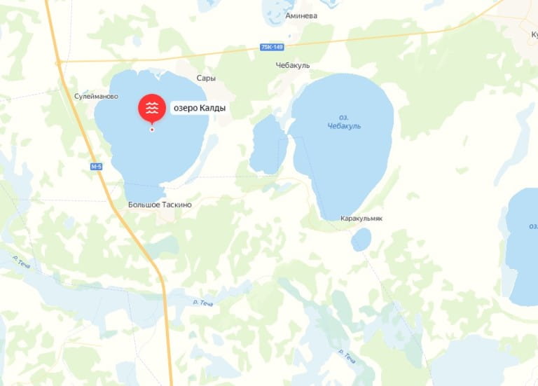 Карта озер Челябинской области, глубина, рыбалка, отдых, дороги